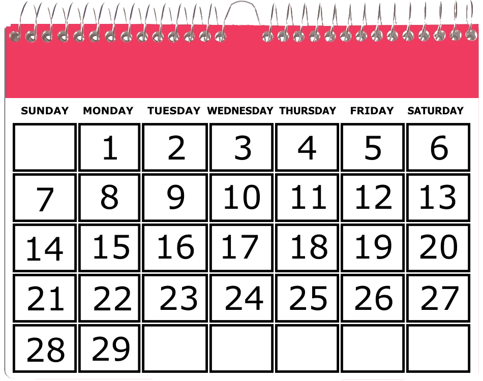 February 2016 Calendar