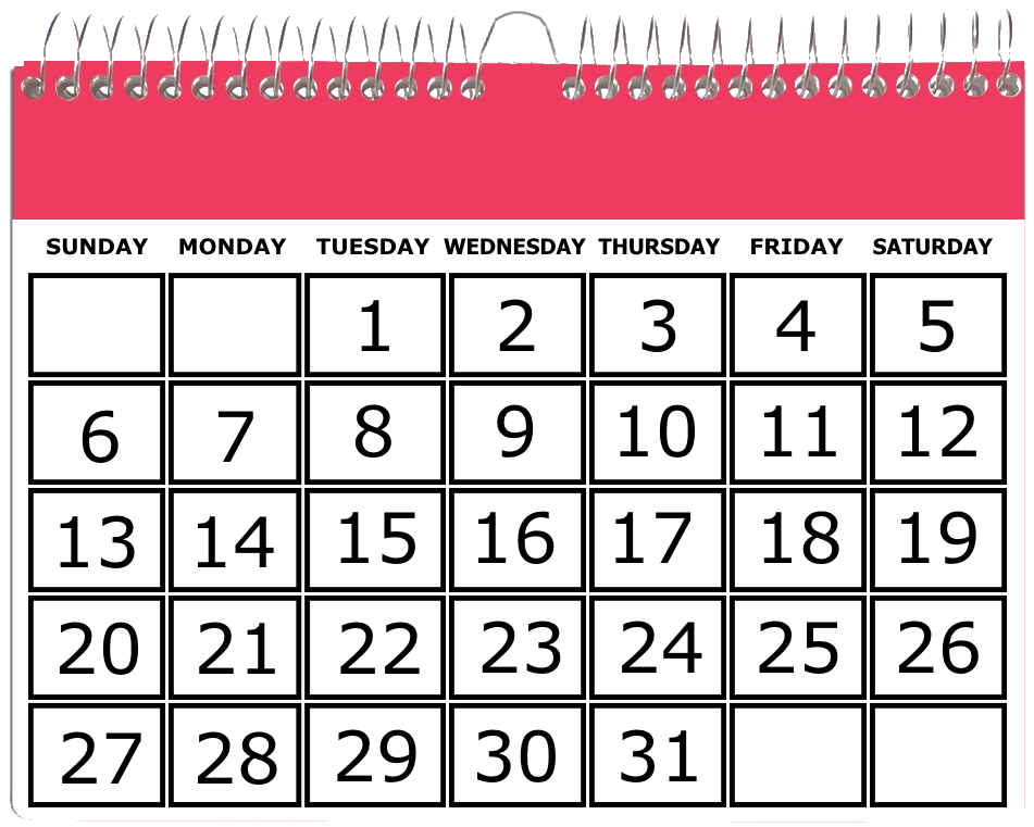 January 2019 Calendar